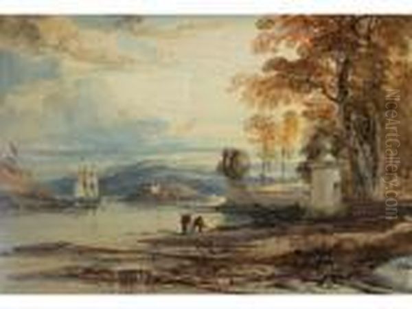 Cockatoo Island, Sydney Oil Painting by Conrad Martens