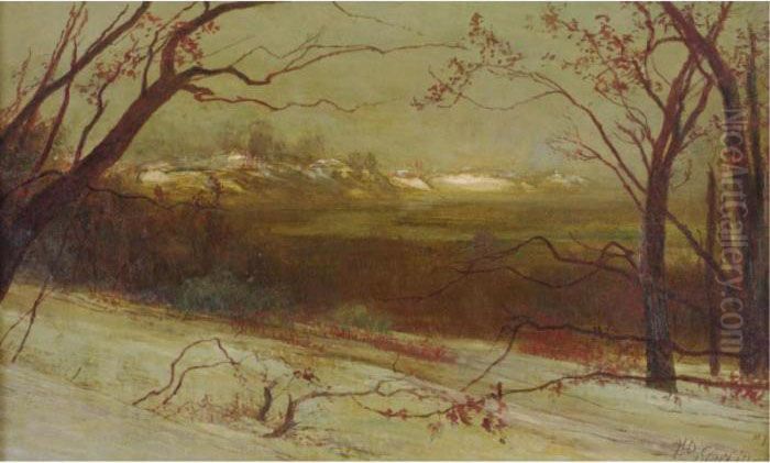 Sand Dunes, Lake Ontario Oil Painting by Homer Dodge Martin