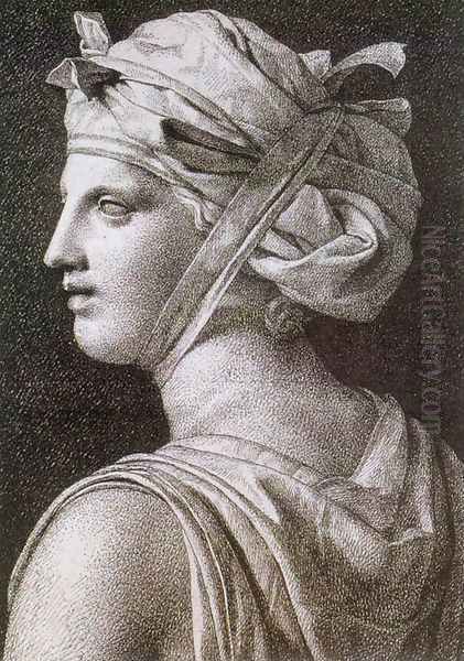 Woman in a Turban 1794 Oil Painting by Jacques Louis David