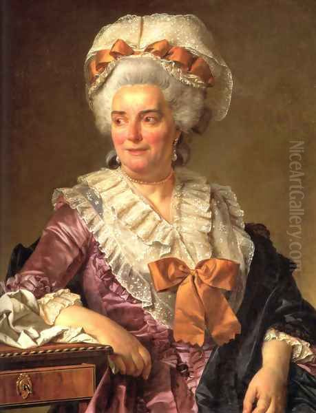 Portrait of Geneviève Jacqueline Pecoul Oil Painting by Jacques Louis David