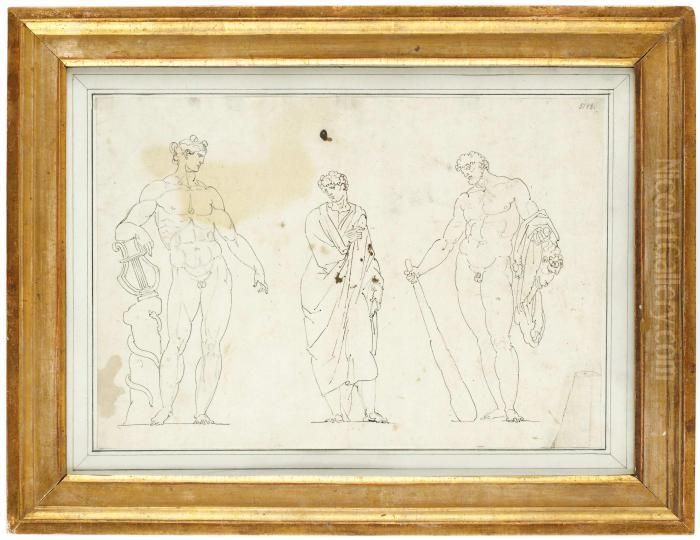 Apollo Oil Painting by Louis Masrelier