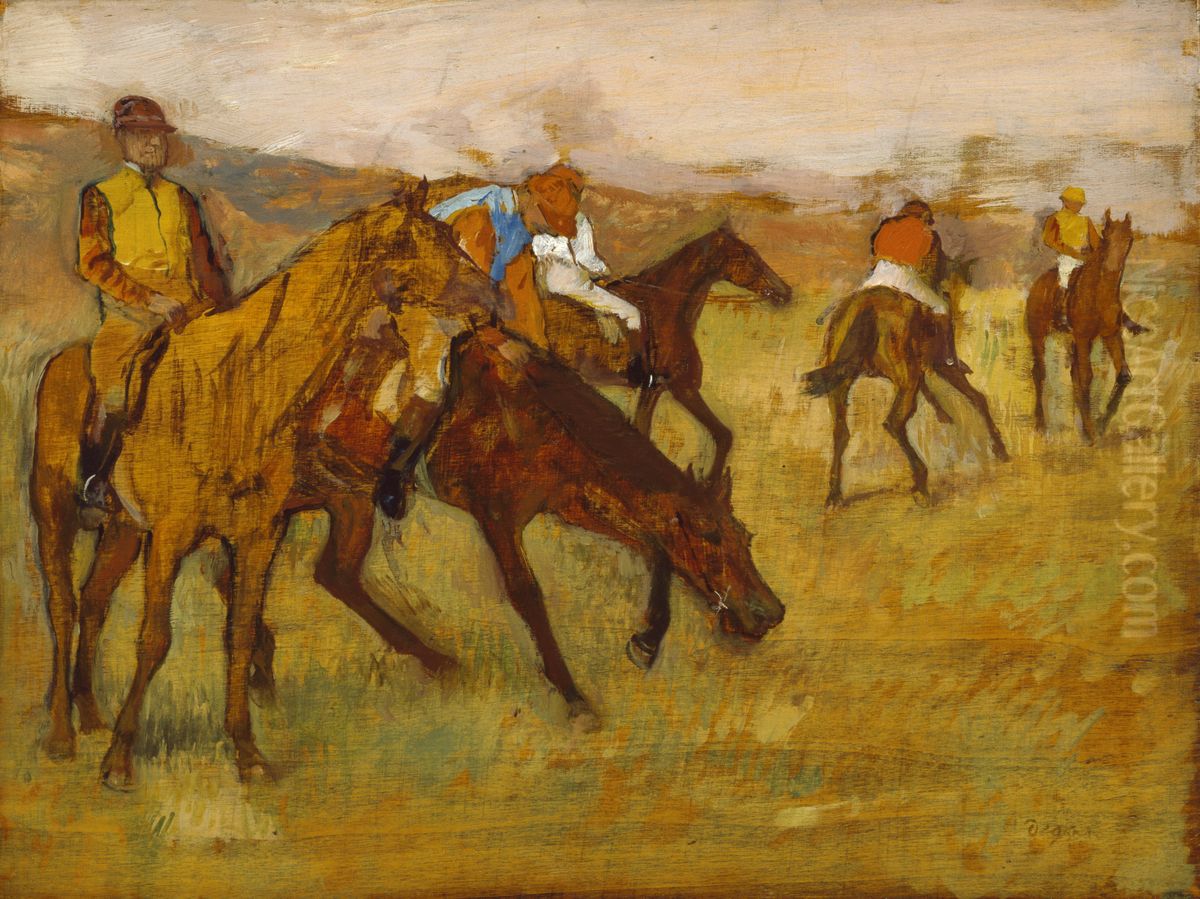 Before The Race Oil Painting by Edgar Degas