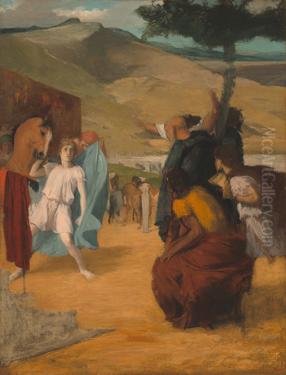 Alexander and Bucephalus Oil Painting by Edgar Degas
