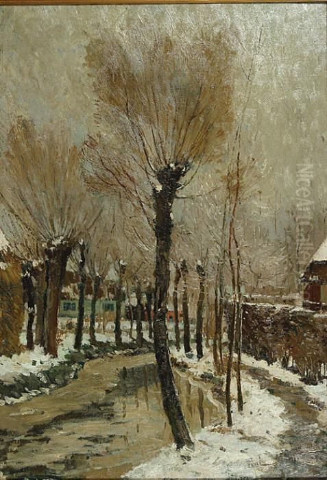 Le Chemin Des Moulins Oil Painting by Paul Mathieu