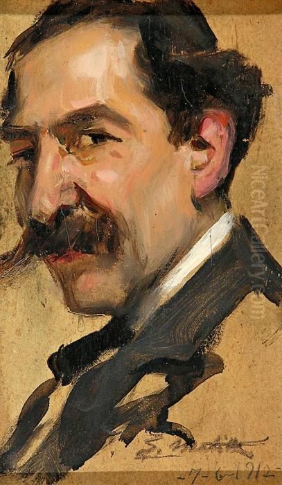 Autorretrato Oil Painting by Segundo Matilla