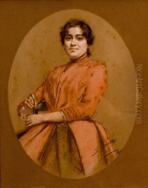 Mujer Oil Painting by Segundo Matilla