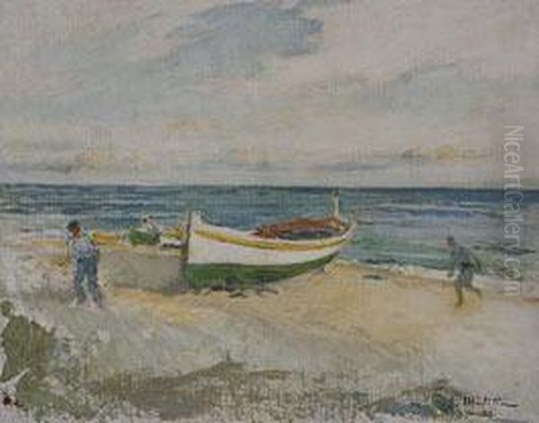 Playa Oil Painting by Segundo Matilla