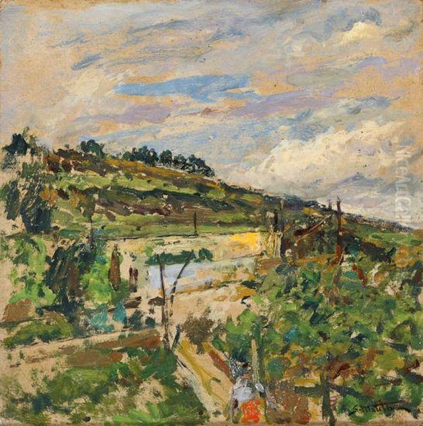 Paisaje Rural. Oil Painting by Segundo Matilla