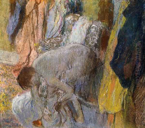 Woman Washing Her Feet Oil Painting by Edgar Degas