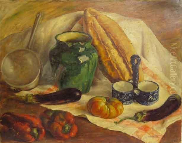 Bodegon Oil Painting by Segundo Matilla