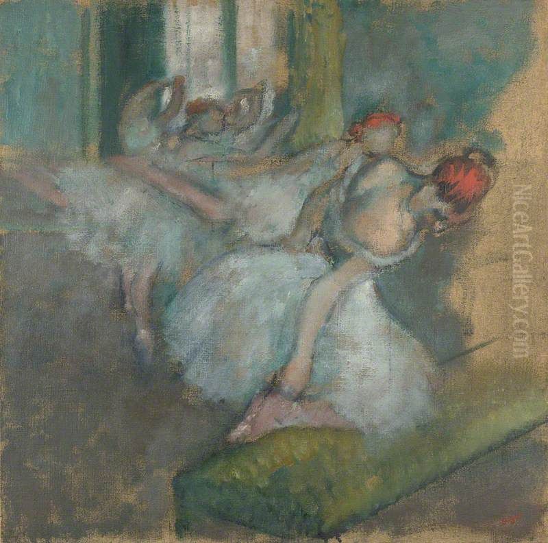 Ballet Dancers Oil Painting by Edgar Degas
