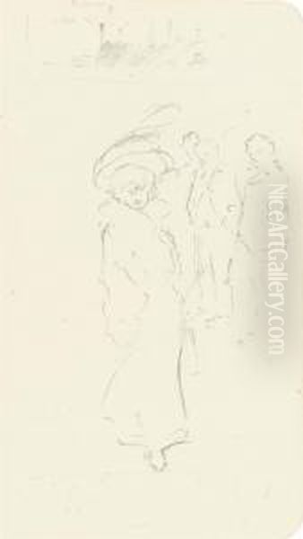 An Album Of Figural Sketches Oil Painting by Philip William May