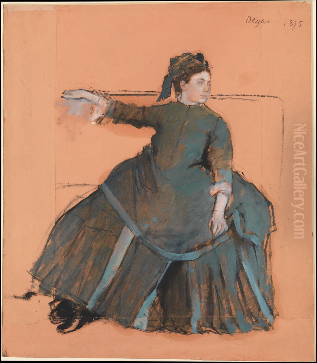 Woman on a Sofa Oil Painting by Edgar Degas