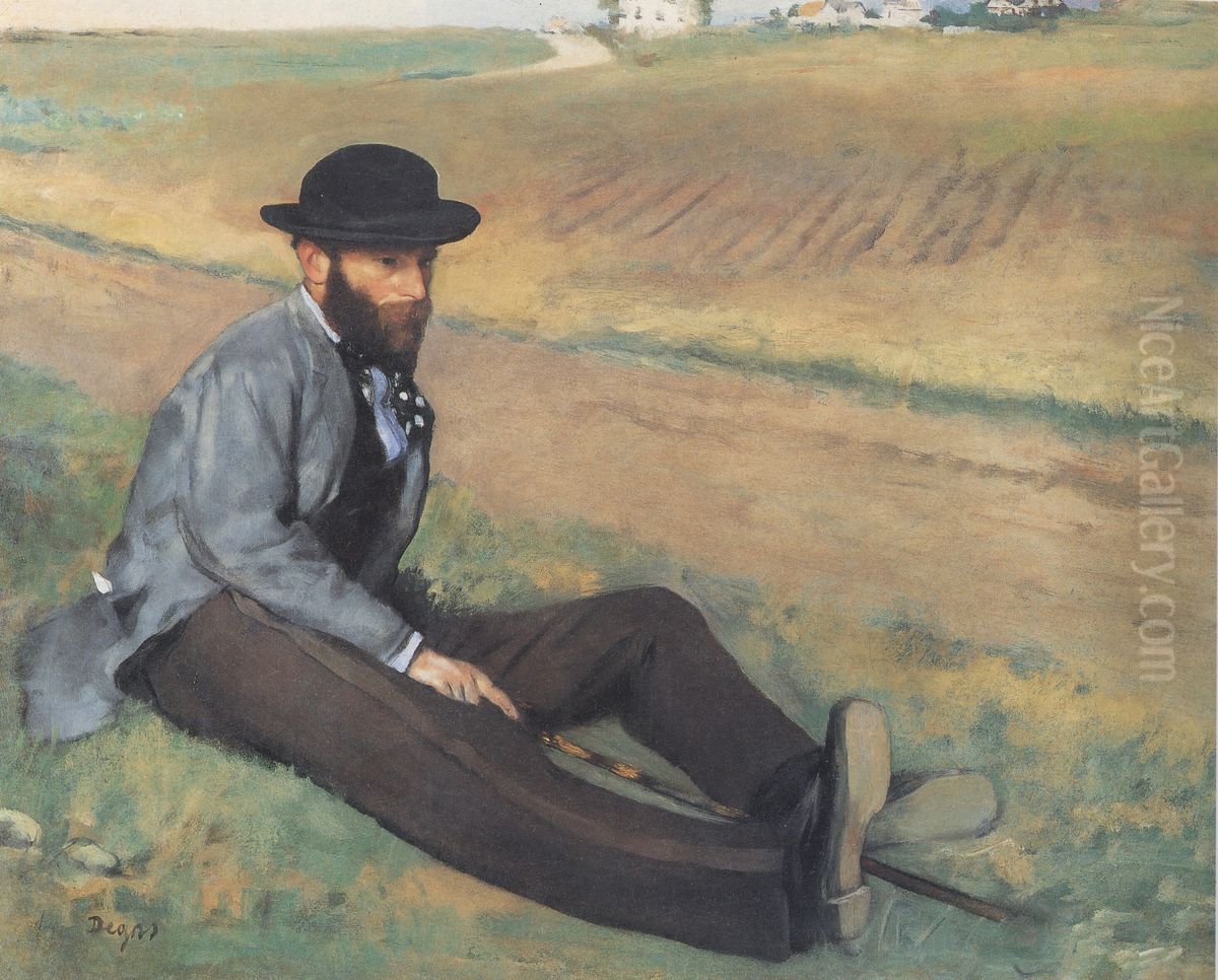 Eugene Manet Oil Painting by Edgar Degas