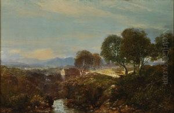 A Watermill In The Highlands Oil Painting by Horatio McCulloch