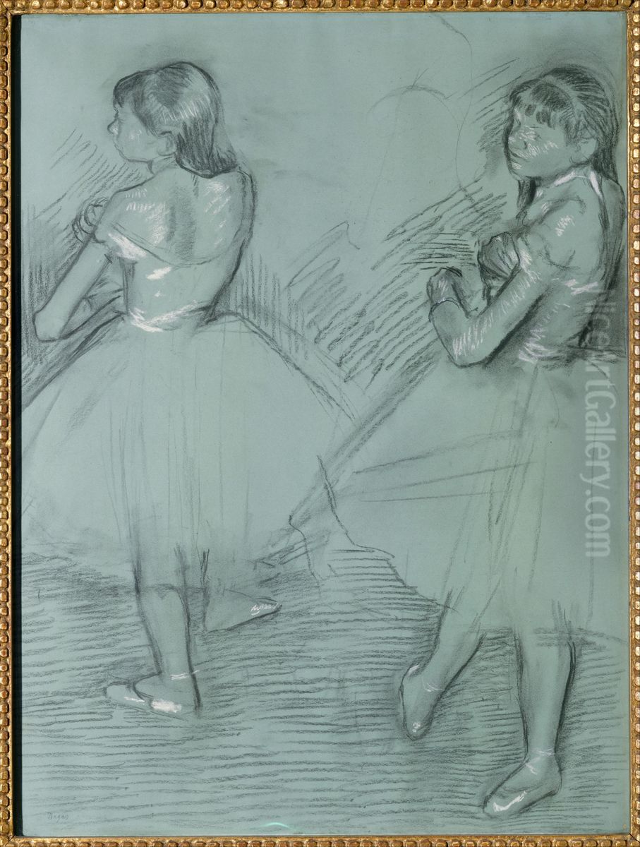 Two Dancers Oil Painting by Edgar Degas