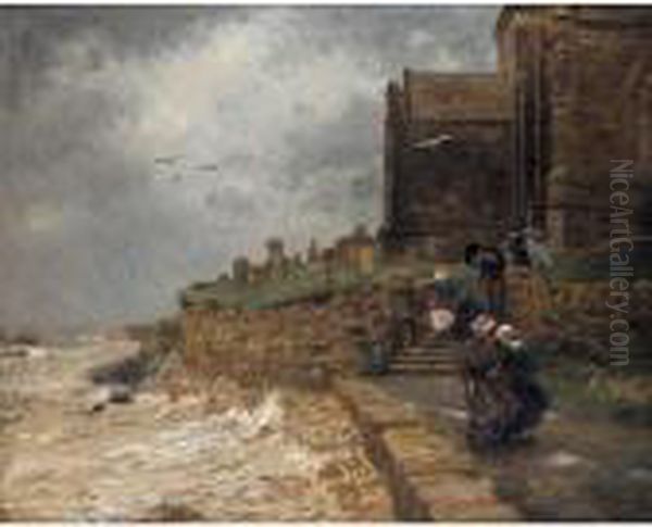 A Stormy Sunday Oil Painting by John Mcghie