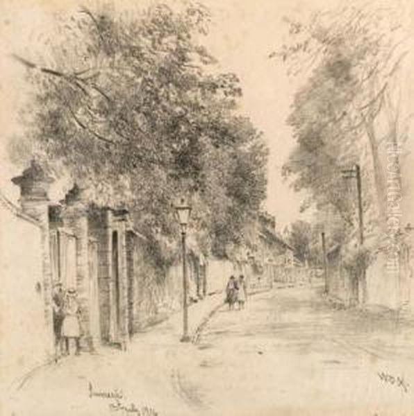 A Collection Of 15 Pencil 
Sketches Including; Craigmillar Castle;the Tweed From Neidpath-fell; 
Holyrood House; Inveresk(illustrated) ; The Royal Mile, Edinburgh; 
Dunfermline; Callander;greyfriars Church; The Meadow Walk; West Princes'
 Street Garde Oil Painting by William Darling McKay