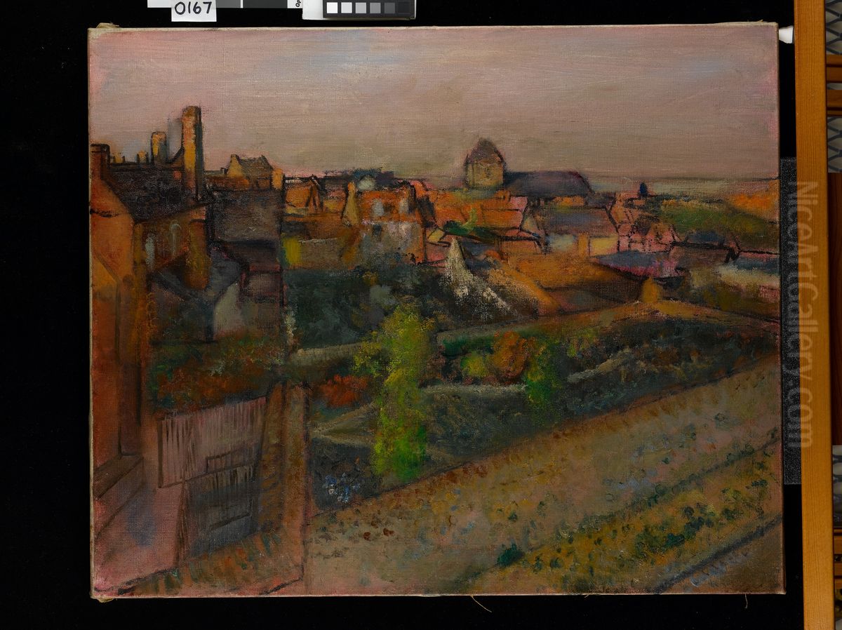 View of Saint-Valery-sur-Somme Oil Painting by Edgar Degas