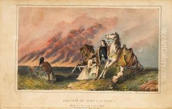 History Of The Indian Tribes Of 
North America, With Biographical Sketches And Anecdotes Of The Principal
 Chiefs. Embellished With One Hundred And Twenty Portraits, From The 
Indian Gallery In The Department Of War, At Washington. Oil Painting by Mckenney Thomas & Hall James