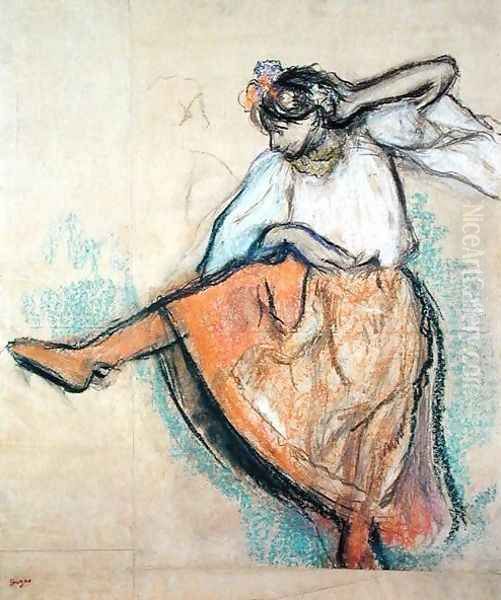 The Russian Dancer, c.1895 Oil Painting by Edgar Degas
