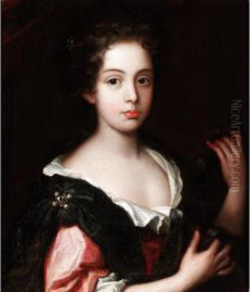Portrait Of A Lady, 
Traditionally Identified As Anne Gordon, Wife Of Sir Robert Dundas Of 
Arniston Oil Painting by Sir John Baptist de Medina