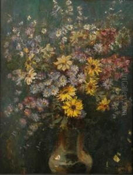 Flowerpiece Oil Painting by Dora Meeson