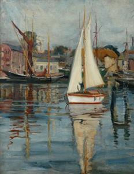 The White Sail Oil Painting by Dora Meeson