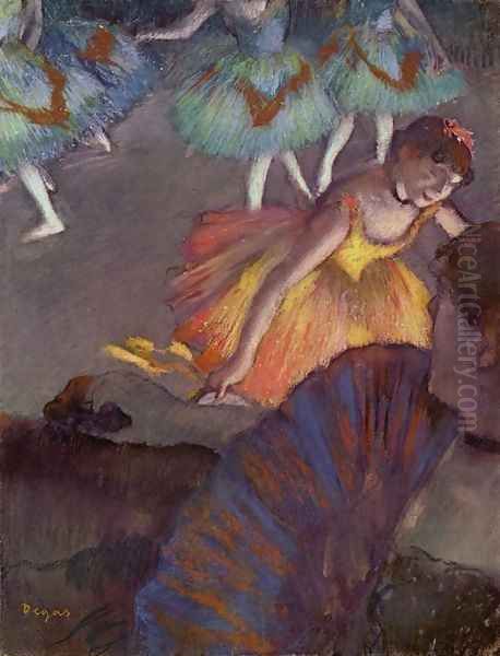 Ballet, seen from a loge Oil Painting by Edgar Degas