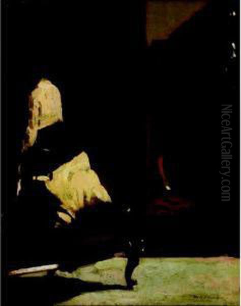 Interior Oil Painting by Duncan Max Meldrum