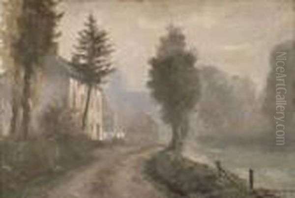 Foggy Morning, Pace Oil Painting by Duncan Max Meldrum