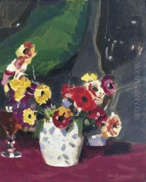 Ranunculi Oil Painting by Duncan Max Meldrum