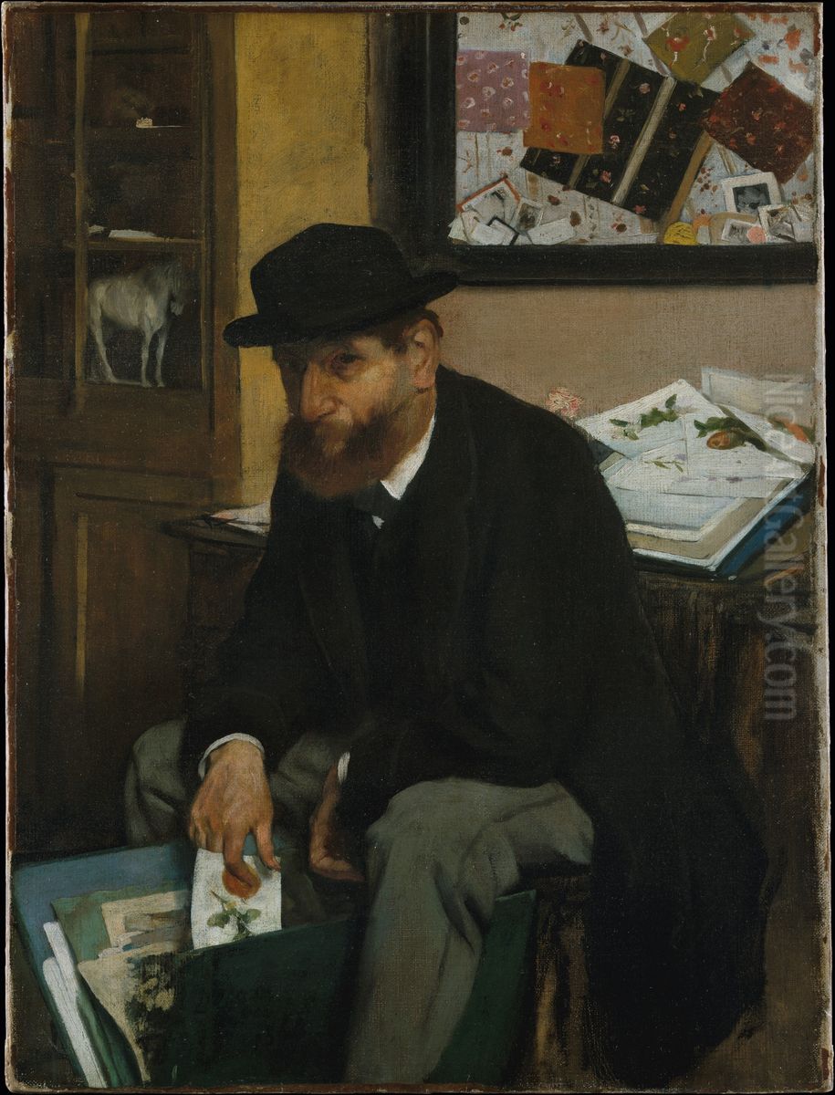 The Collector of Prints Oil Painting by Edgar Degas