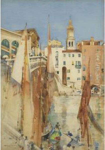 Garnet Sails Oil Painting by Arthur Melville