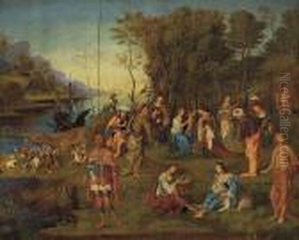 An Allegory Of War And Peace Oil Painting by (manner of) Memling, Hans
