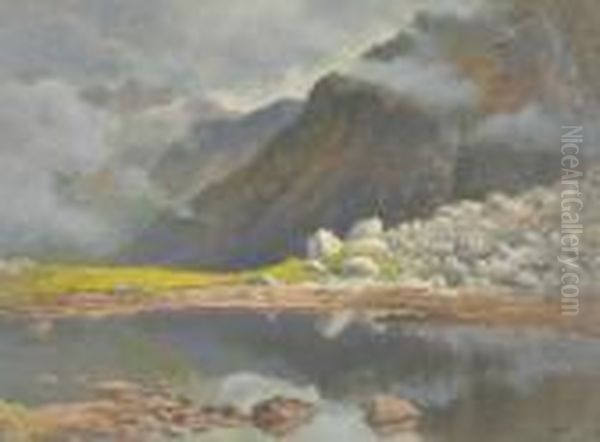 Lago Nero Oil Painting by Camillo Merlo