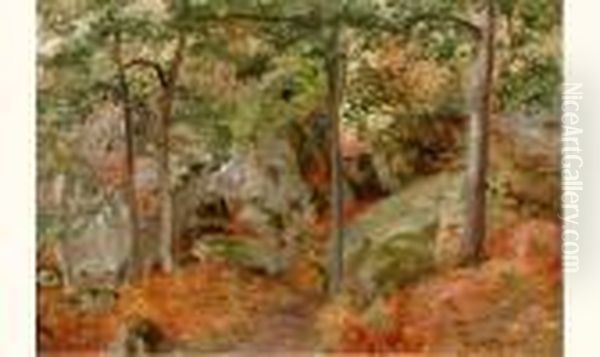 Sous-bois Oil Painting by Paul Merwart