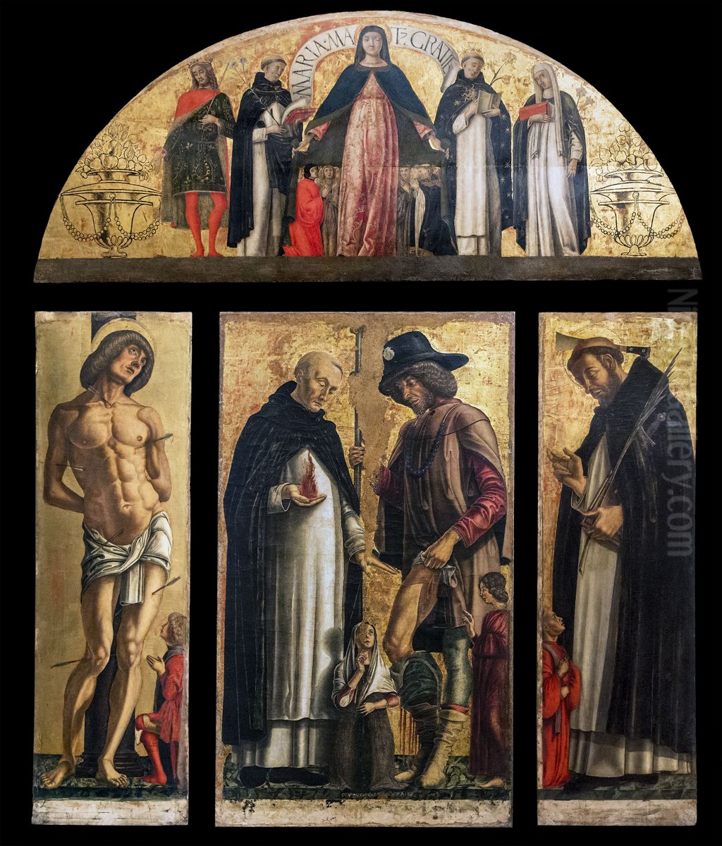 Polyptych Oil Painting by Andrea Da Murano