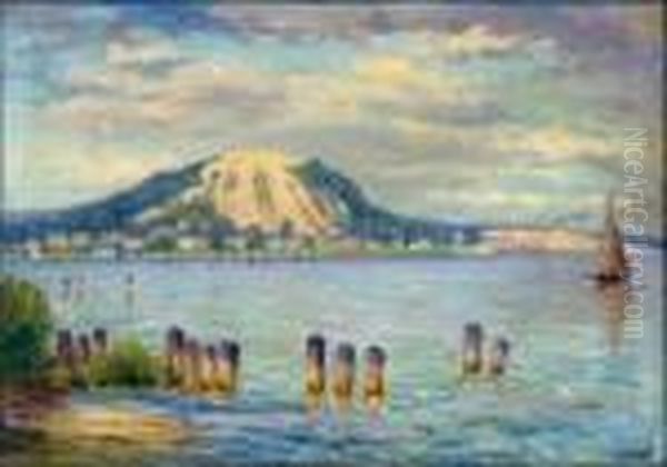 Pigeon Hill, Mi Oil Painting by Charles Alfred Meurer