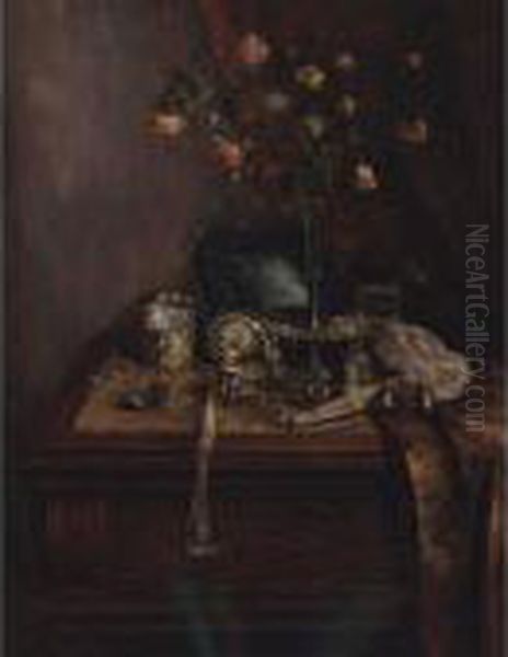 After The Ball Oil Painting by Charles Alfred Meurer