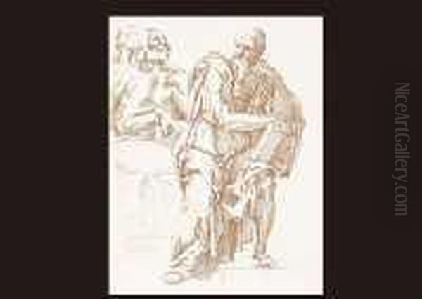 Prophet Oil Painting by Michelangelo Buonarroti