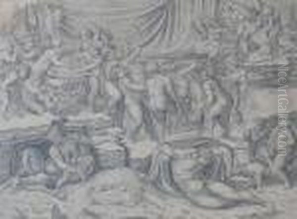 Mythologische Darstellung Oil Painting by Michelangelo Buonarroti