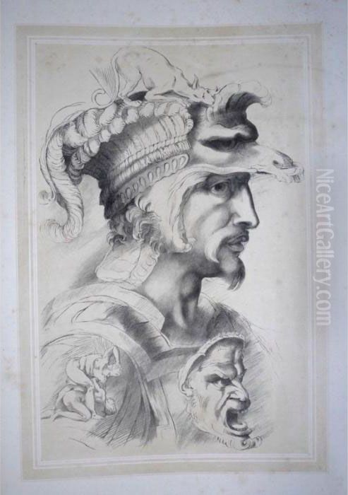 The Lawrence Gallery Oil Painting by Michelangelo Buonarroti