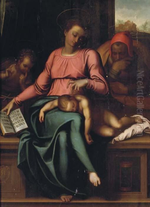 Madonna Del Silenzio Oil Painting by Michelangelo Buonarroti