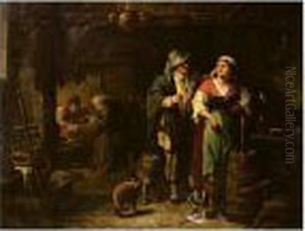 ````chubby Cheeks'' Oil Painting by William Henry Midwood