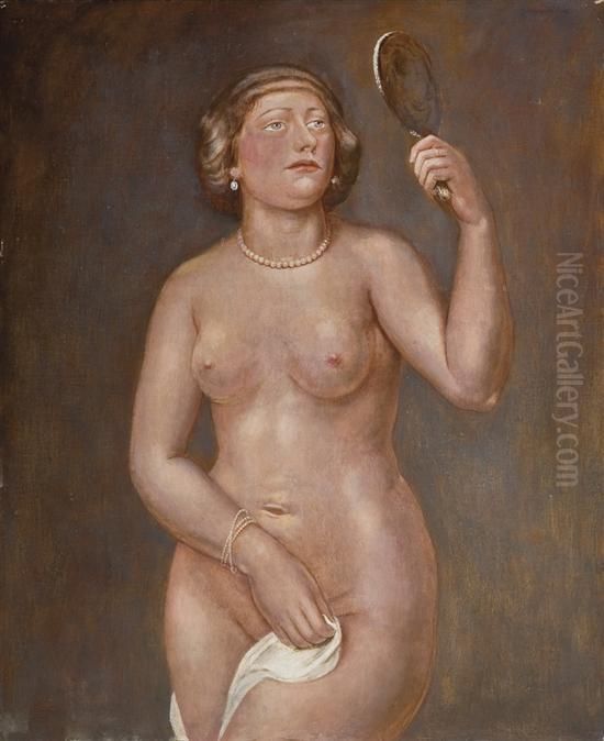 Woman Nude Oil Painting by Kenneth Hayes Miller