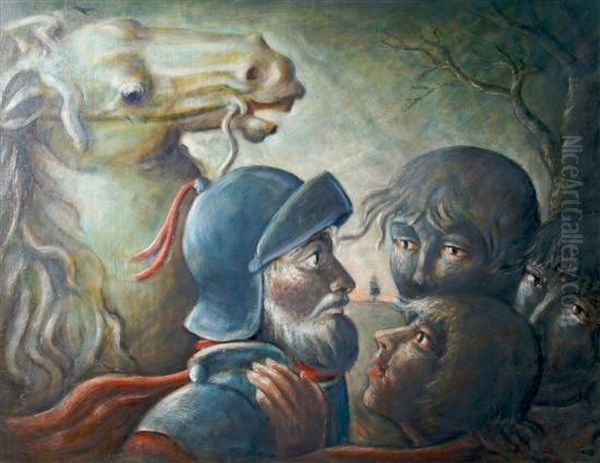 Figurenszene Oil Painting by Kenneth Hayes Miller