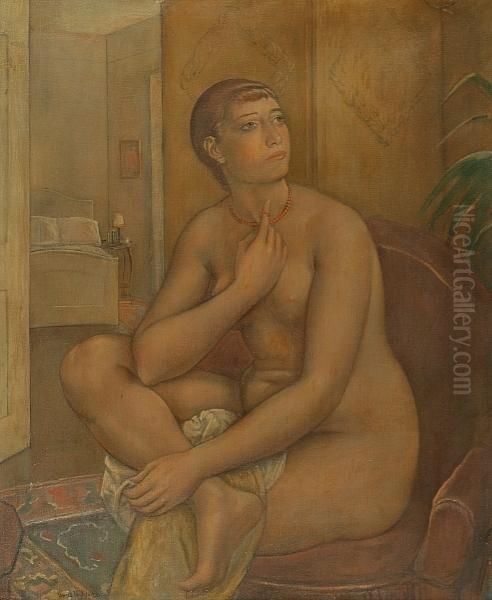 The Coral Necklace Oil Painting by Kenneth Hayes Miller