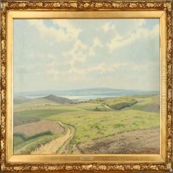 Landscape From Mols Oil Painting by Carl Milton Jensen