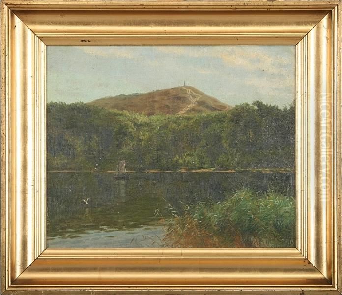 Scenery From Himmelbjerget Oil Painting by Carl Milton Jensen